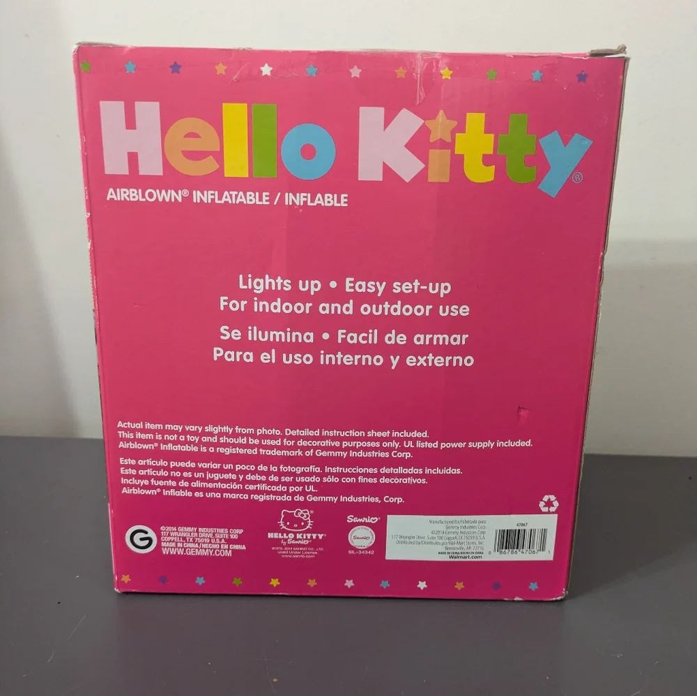 Hello Kitty Kids Birthday Celebration Decor Air Blow Airblown Inflatable 3.5